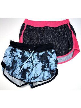 Lot 2 Womens XS/S Athletic Running SHORTS Champion C9 Adidas Climalite Blue Pink